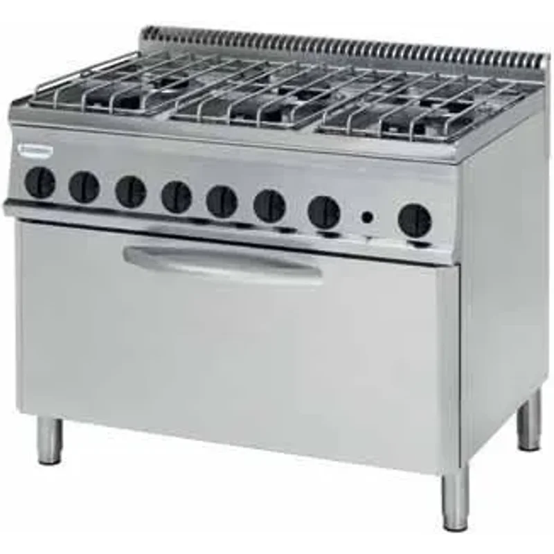 Tecnoinox PFX105V7 6 Burner Range With Electric Fan Oven