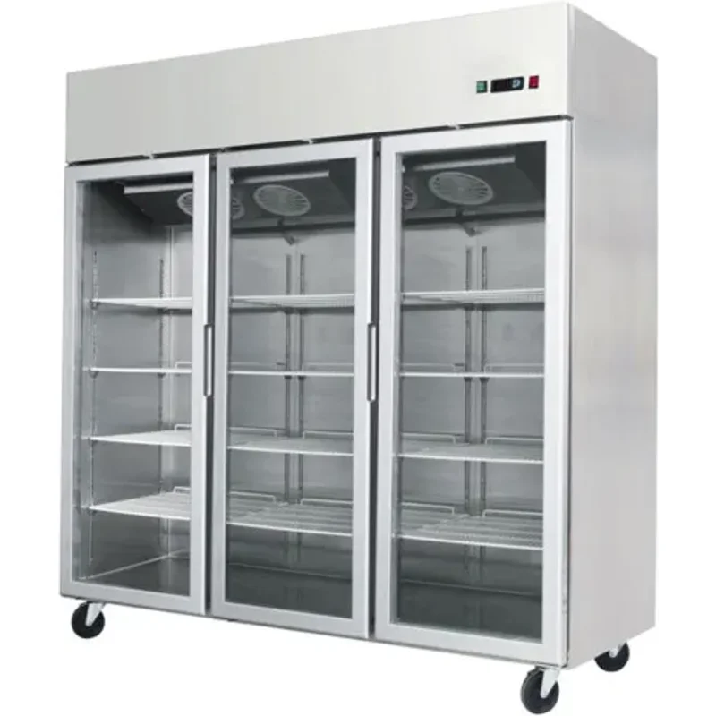 Atosa YCF9409GR Slimline Triple Glass Door Upright Freezer 1390 Litres