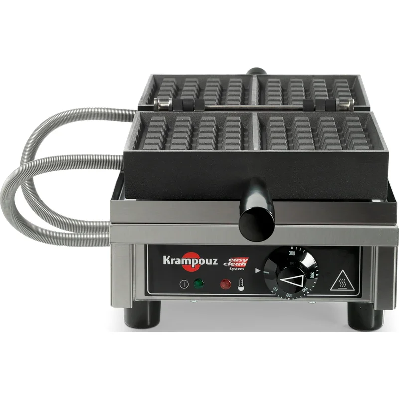 KRAMPOUZ WECBBA - Single 180' opening 4x6 Bruxelles Electric Waffle Maker