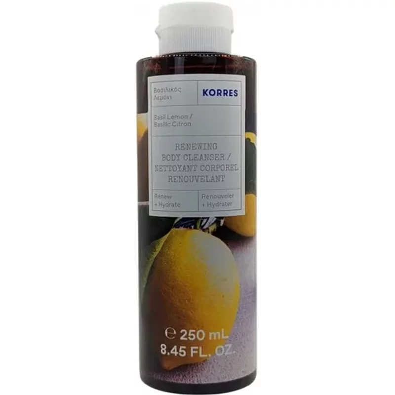 Korres Basil Lemon Renewing Body Cleanser 250ml