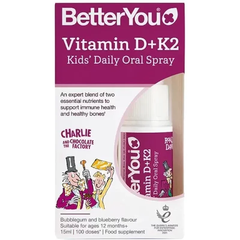 BetterYou Vitamin D + K Kids Oral Spray 15ml
