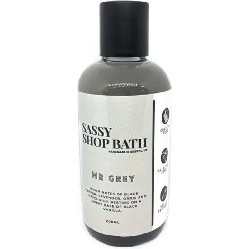 Bubble T Sassy Shop Bath 3 In 1 Wash Mr Grey 200ml