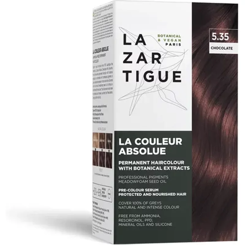 LAZARTIGUE LA COULEUR ABSOLUE Permanent Hair Colour 5.35 MEDIUM CHOCOLATE BROWN