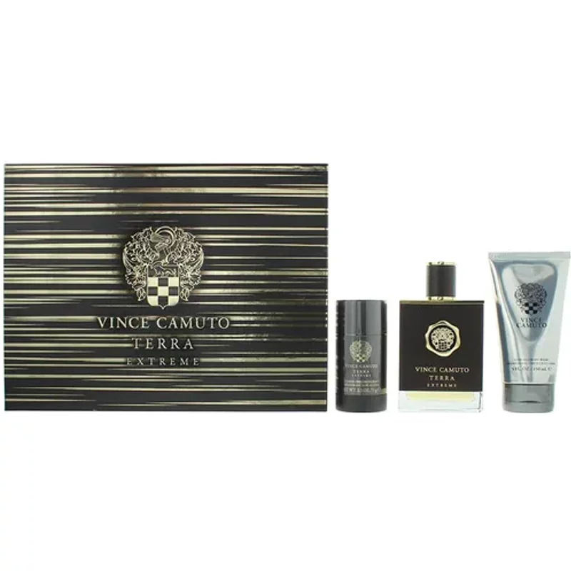 Vince Camuto Terra Extreme Gift Set 100ml Eau De Parfum + 150ml Shower Gel + 75ml Deodorant Stick