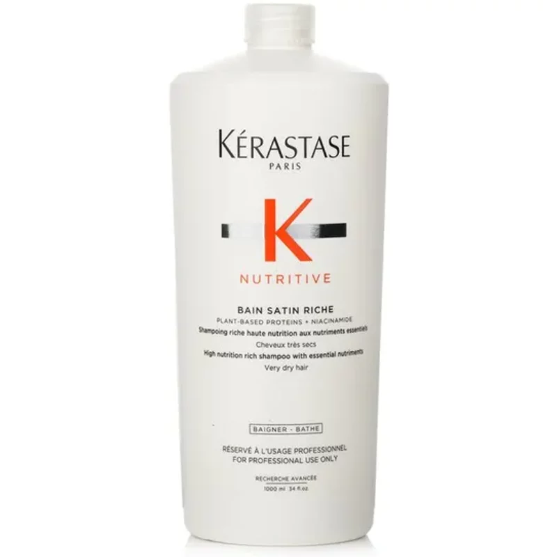 Kérastase Nutritive Bain Satin Riche High Nutrition Rich Shampoo With Essential Nutriments Very Dry Hair 1000ml