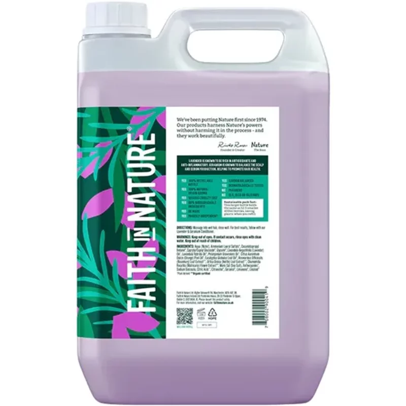 Faith in Nature Lavender & Geranium Shampoo 5000ml