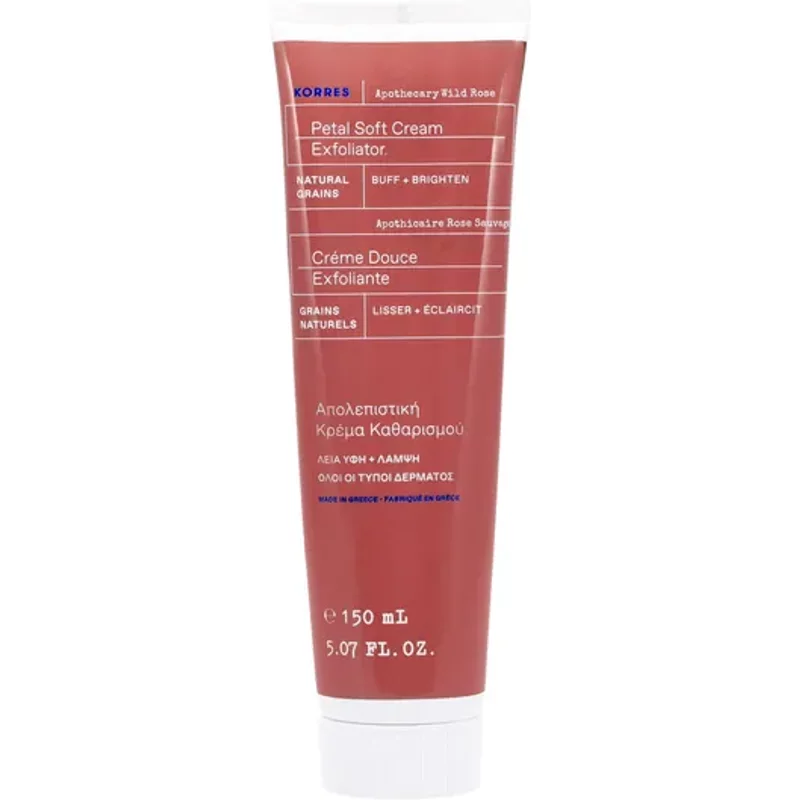 Korres by Korres Wild Rose Petal Soft Cream Exfoliator 5.07 OZ for WOMEN