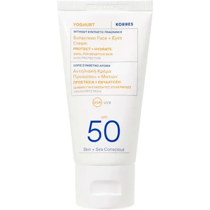 Korres Yoghurt Sunscreen Face + Eyes Cream SPF 50 50ml
