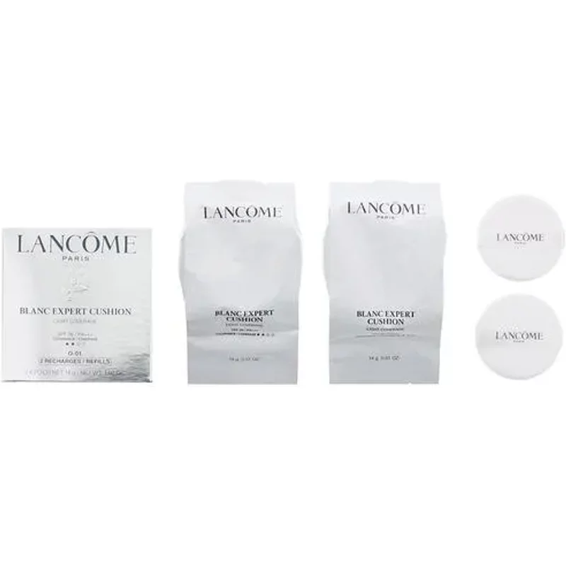LancĂ´me Blanc Expert Cushion Light Coverage SPF 36 O-01 Foundation + 2 Refills