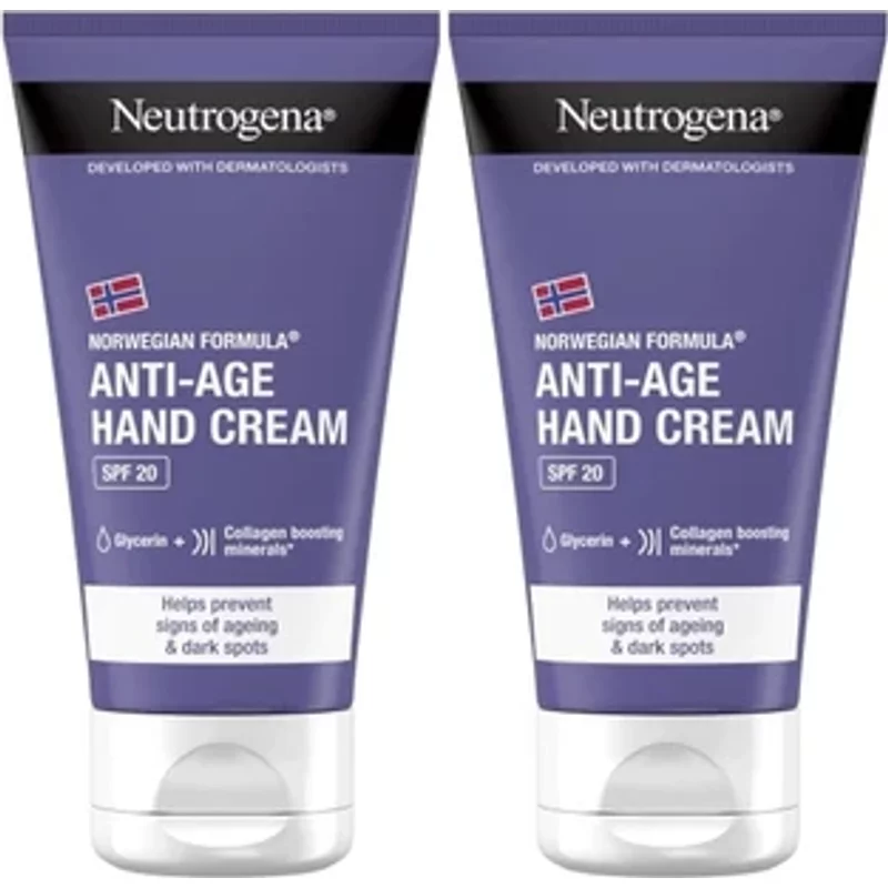 Neutrogena Visibly Renew Anti-Ageing Hand Cream SPF 20 2 x 75ml