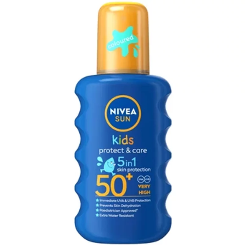 Nivea Sun Kids Protect & Care 5-In-1 Coloured Spray SPF 50+ 200ml
