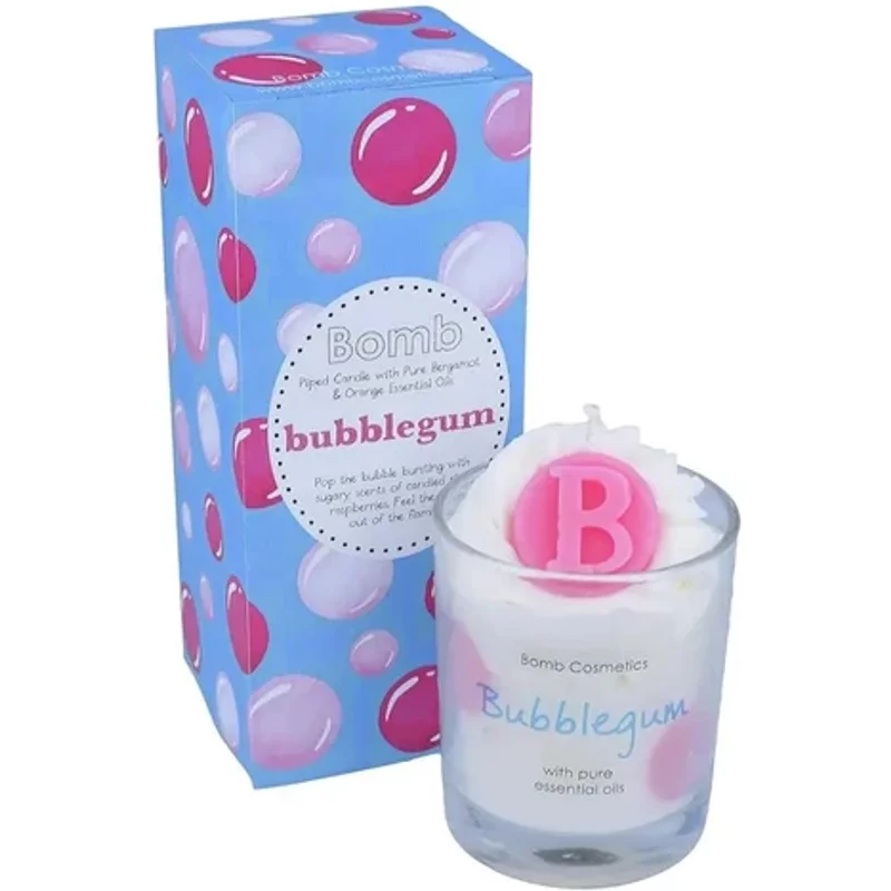 Bomb Cosmetics Piped Candle Bubblegum