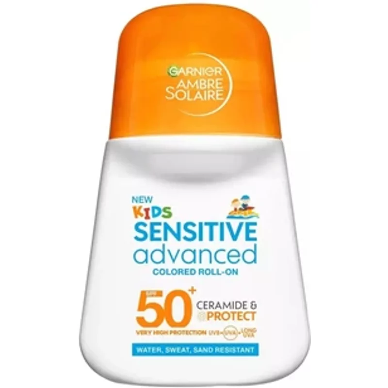 Garnier Ambre Solaire Kids Advanced Sensitive Coloured Roll-On SPF 50+ 50ml