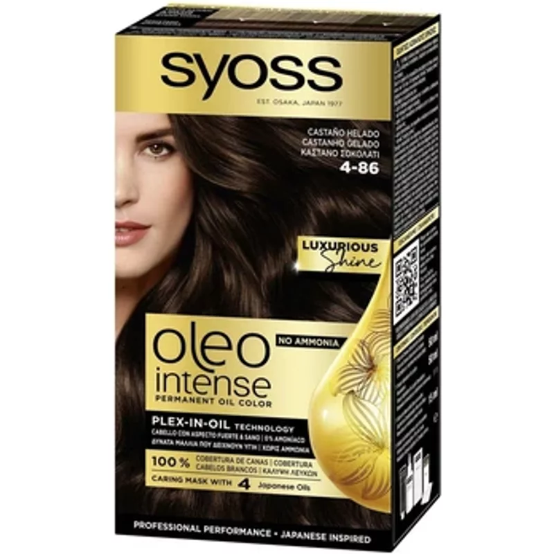 Syoss Oleo Intense Permanent Oil Colour 4-86 Chocolate Brown