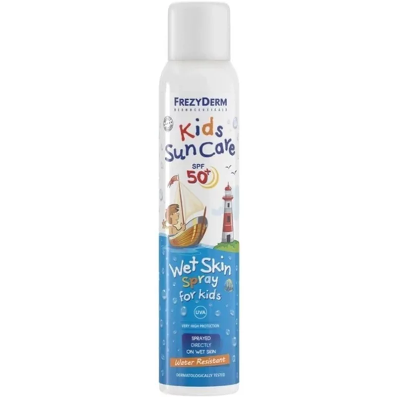 FrezyDerm Sun Care Kids Lotion Wet Skin Spray SPF 50+ 200ml