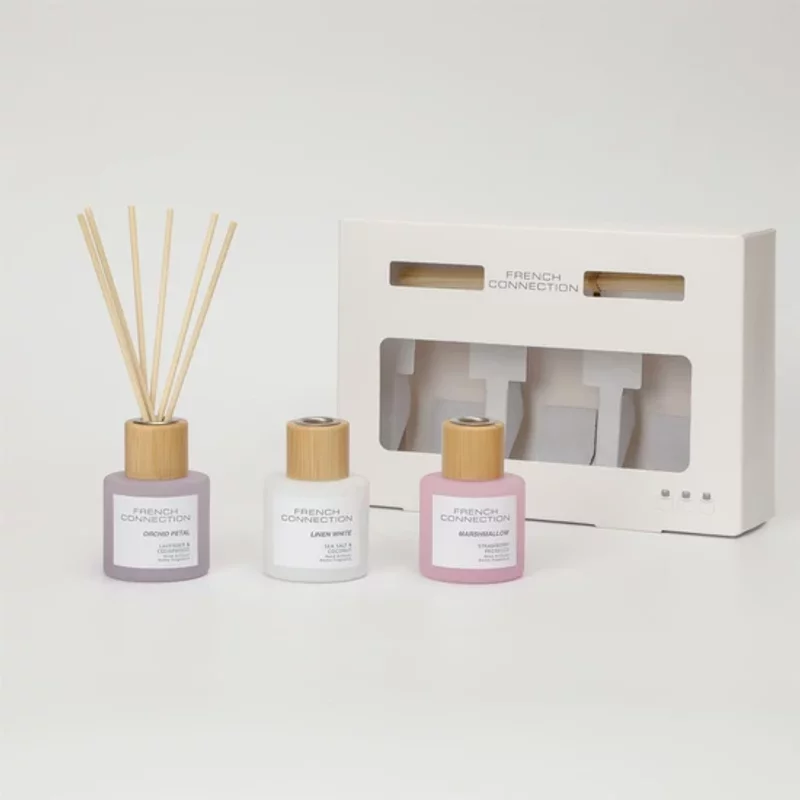 French Connection Pastel Collection Trio Of Reed Diffusers Gift Set 3 x 50ml