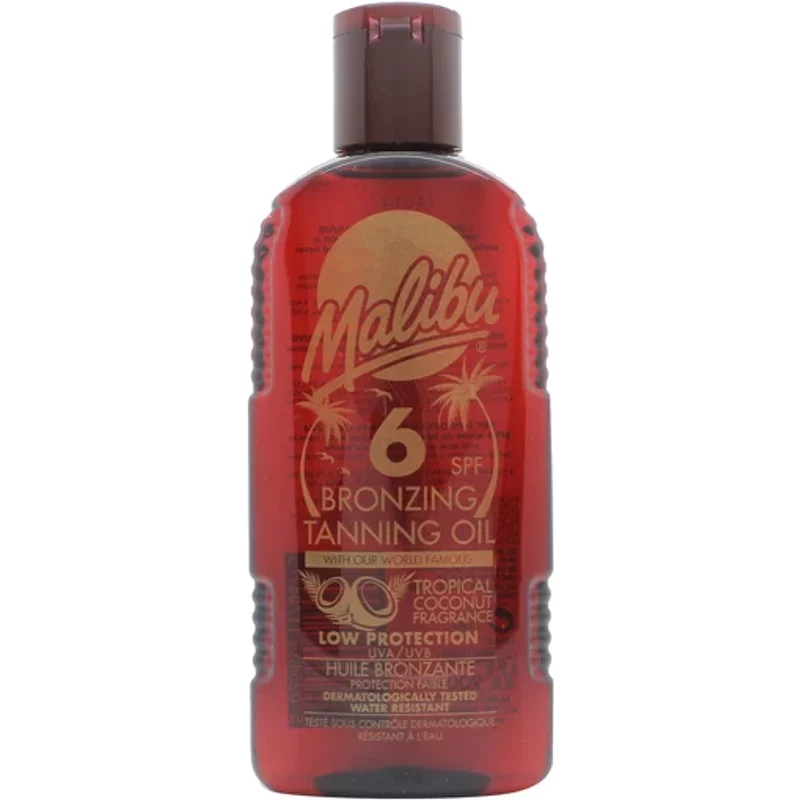 Malibu Bronzing Tanning Oil Tropical Coconut Fragrance SPF 6 200ml