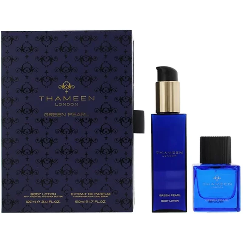 Thameen Green Pearl Extrait De Parfum Gift Set 50ml & 100ml Body Lotion
