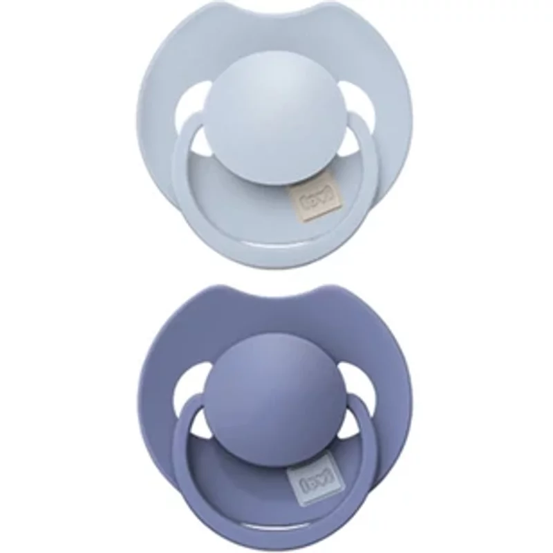 LOVI Prime Silicone Dynamic Soother 6-18m Baby Blue/Blue x2