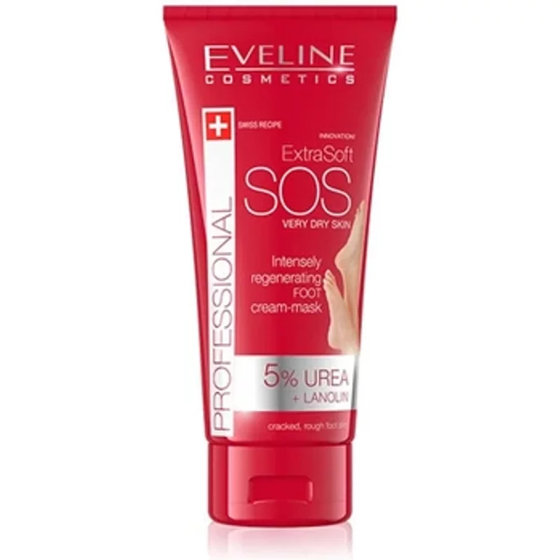 Eveline Professional Extra Soft SOS Intensely Regenerating Foot Cream-Mask 100ml