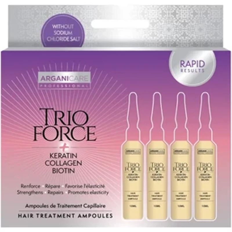 ARGANICARE Trio Force Hair Treatment Ampoules 10ml x4