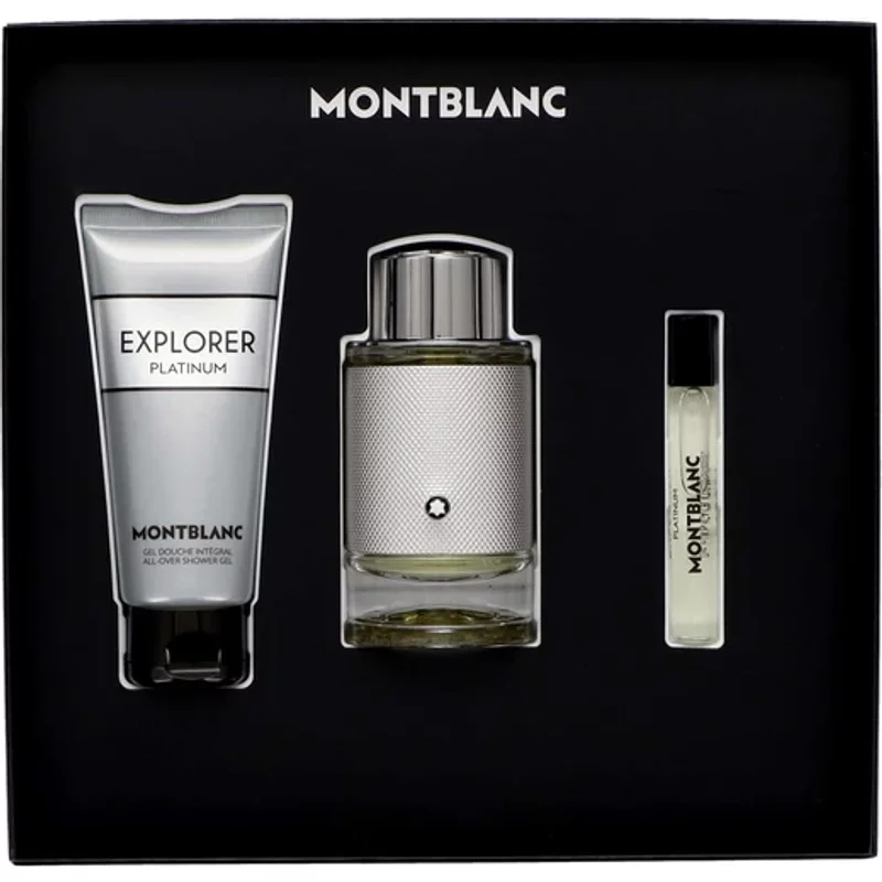 Montblanc Explorer Platinum Gift Set 100ml EDP + 100ml Shower Gel + 7.5ml EDP