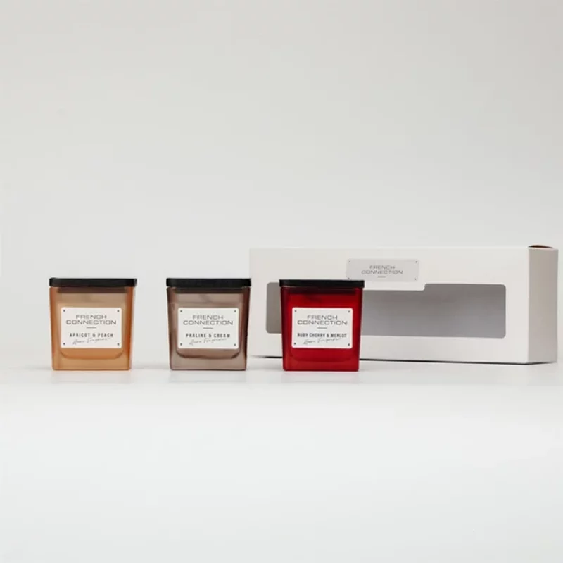 French Connection Autumn Collection Trio Of Candles Gift Set 50g x3
