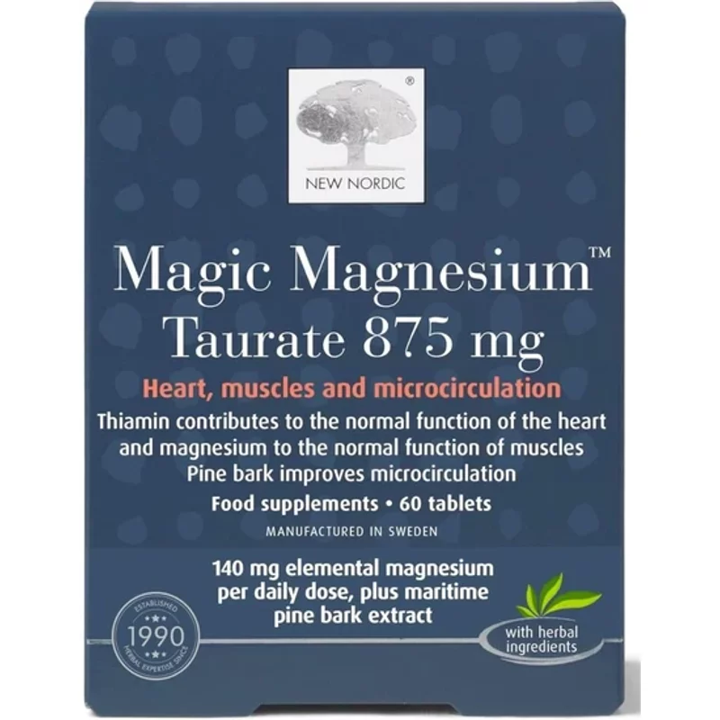 New Nordic Magic Magnesium Taurate Tablets 60 Tablets