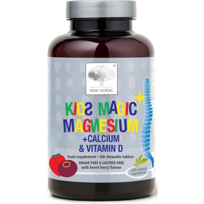 New Nordic Kids Magic Magnesium + Calcium & Vitamin D Tablets 180 Tablets