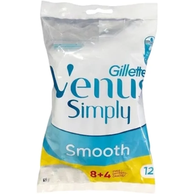 Gillette Simply Smooth Disposable Razors 8+4
