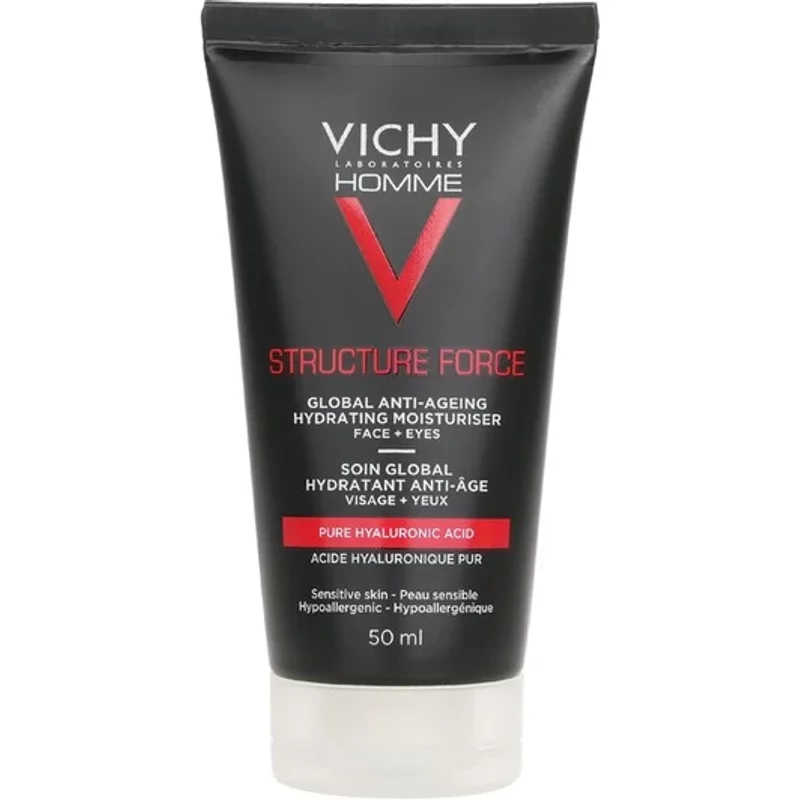 Vichy Homme Structure Force Complete Anti-Ageing Hydrating Moisturiser For Face + Eyes 50ml