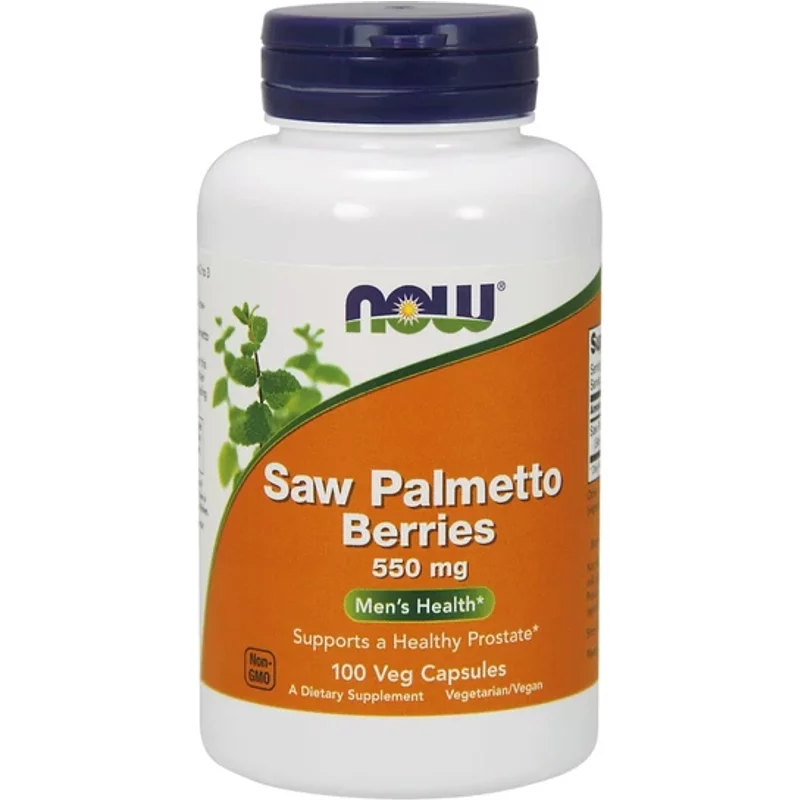 NOW Foods Saw Palmetto Berries 550mg - 100 vcaps