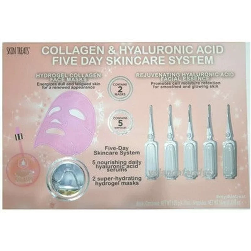 Skin Treats Collagen & Hyaluronic Acid 5 Day Skin Care System Gift Set 10ml