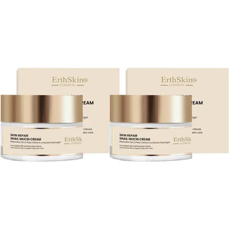Erth Skin London Skin Repair Snail Mucin Cream 2x 50ml