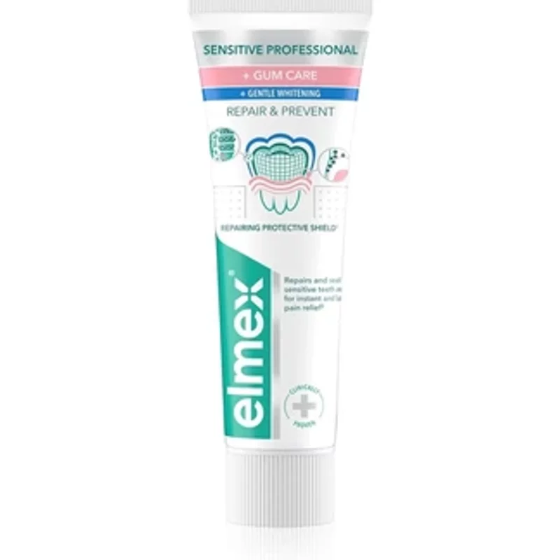 Elmex Sensitive Professional Repair & Prevent Gum Care + Gentle Whitening Toothpaste 75ml