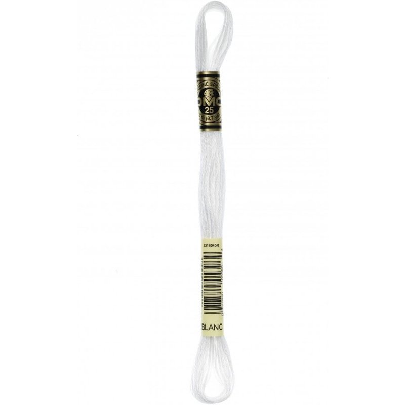 DMC Stranded Cotton Embroidery Thread Blanc White