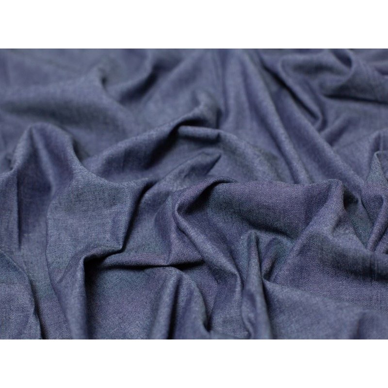 Minerva Core Range 130gsm Soft Washed Denim Fabric Dark Blue