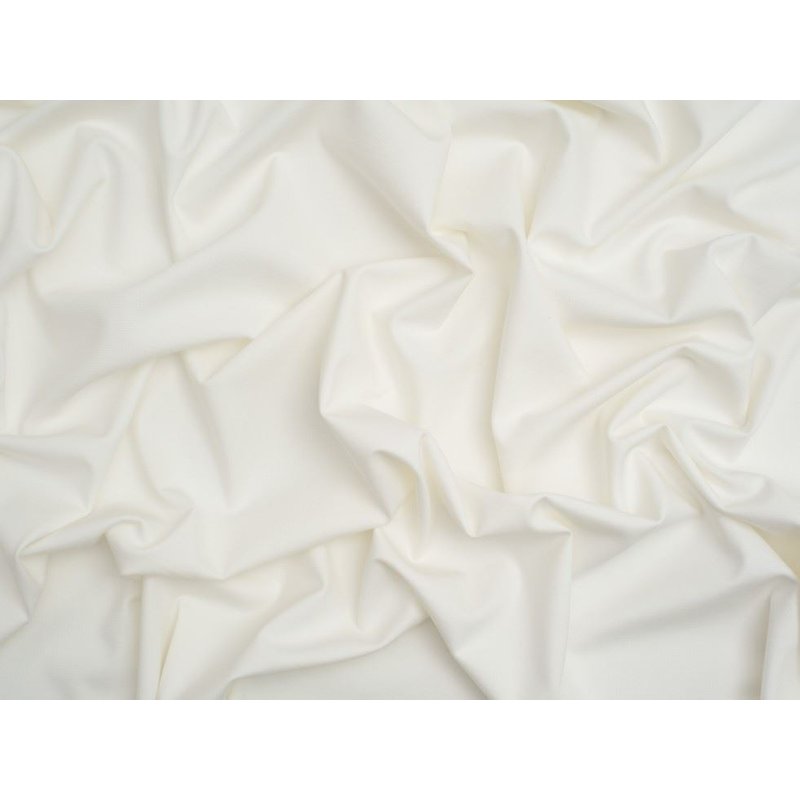 Minerva Core Range Fine Baby Ponte Roma Double Stretch Knit Fabric Ivory