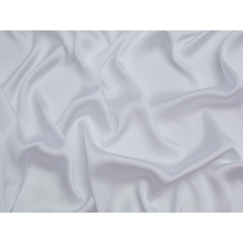 Minerva Core Range Charmeuse Silky Satin Fabric White