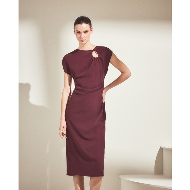 Woman El Corte Inglés - Vestido sin mangas con argolla.
