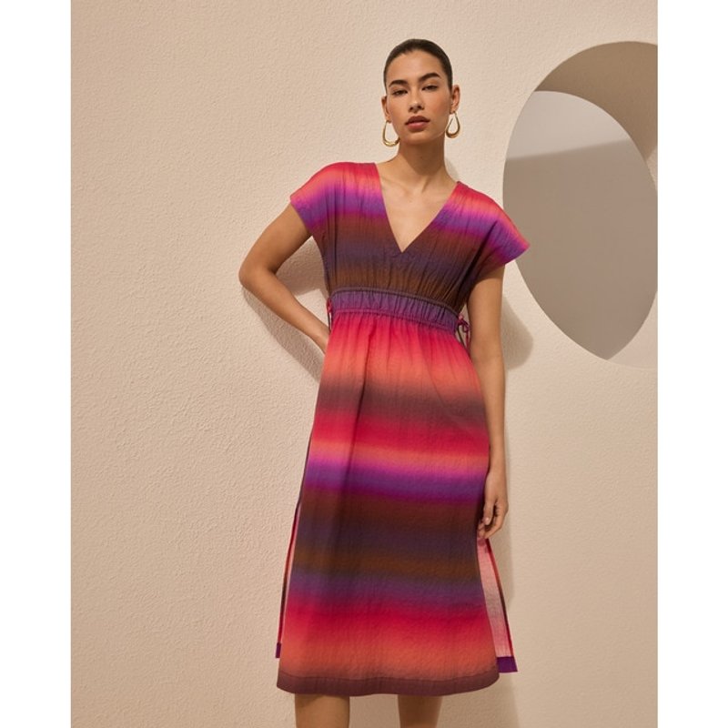 Énfasis - Vestido tirantes tye die.
