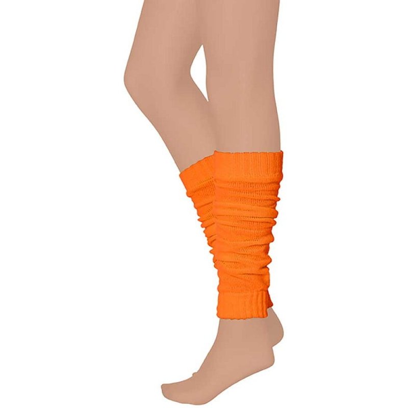 Beinwärmer in Karnevalsfarben – Fluoreszierendes Orange