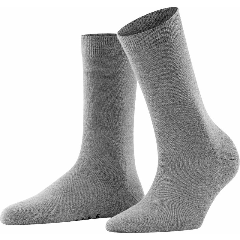 Softmerino Damensocken – Hellgrau meliert – 41-42