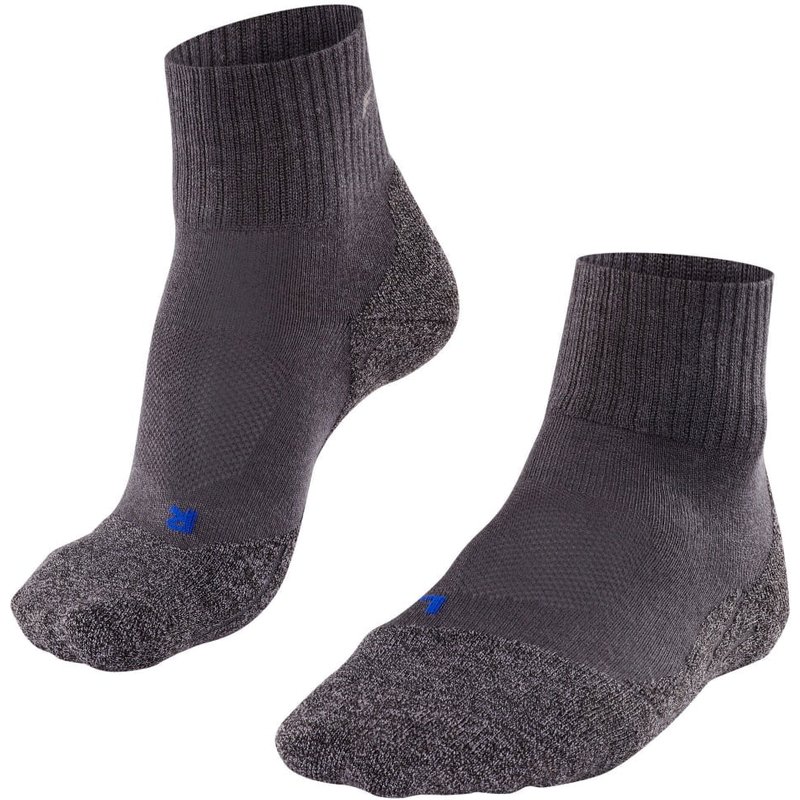 FALKE TK2 Short Cool Damen Socken – Asphalt Melange – 41-42
