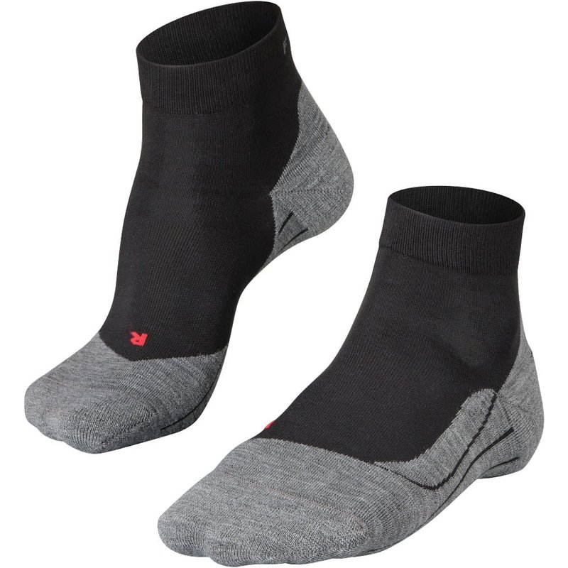 RU4 kurze Herren Laufsocken – Schwarz – 49-50
