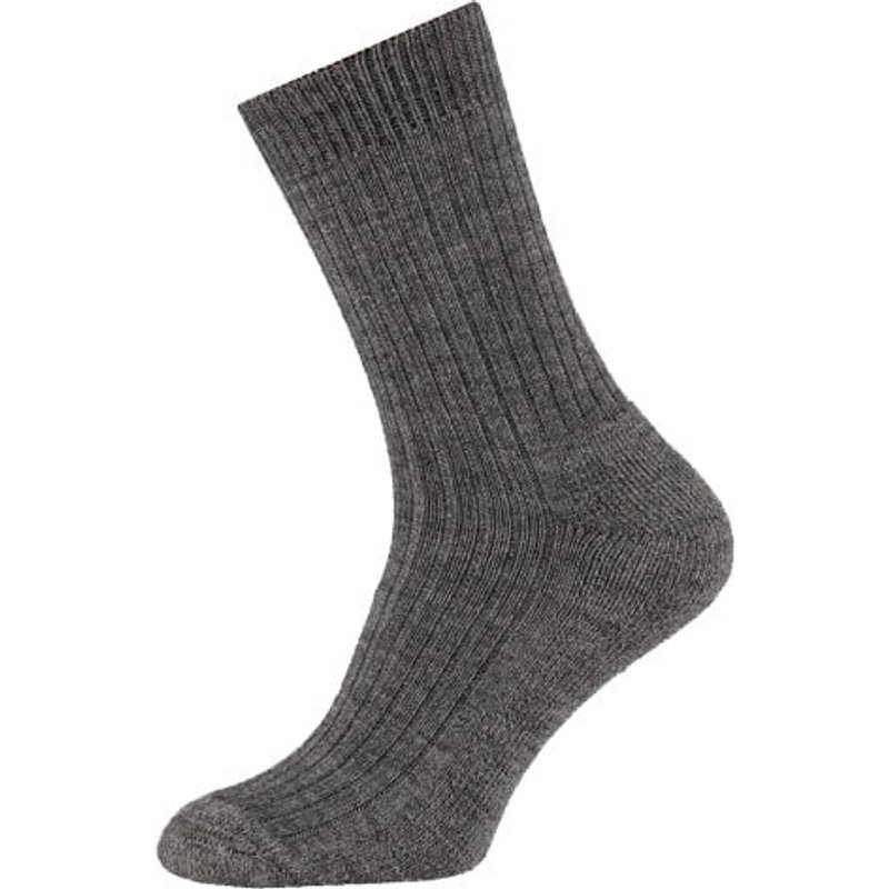Wollsocken mit einer Frotteesohle – Mittelgrau – 45-47