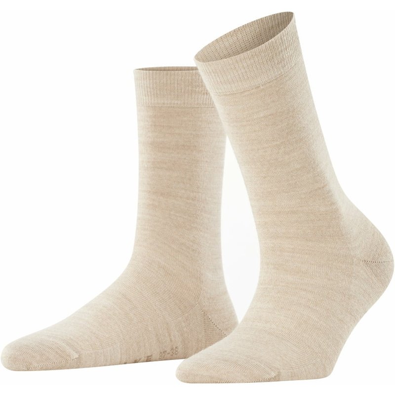 Softmerino Damensocken – Hellbeige – 35-36