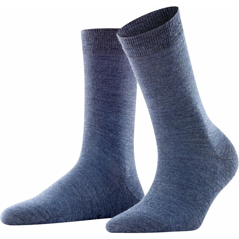 Softmerino Damensocken – Dunkelblau Melange – 35-36