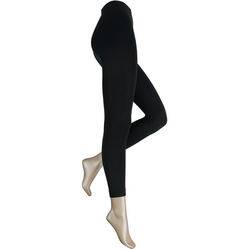 Thermo Damen Leggings mit Komfortbund – Schwarz – XXL