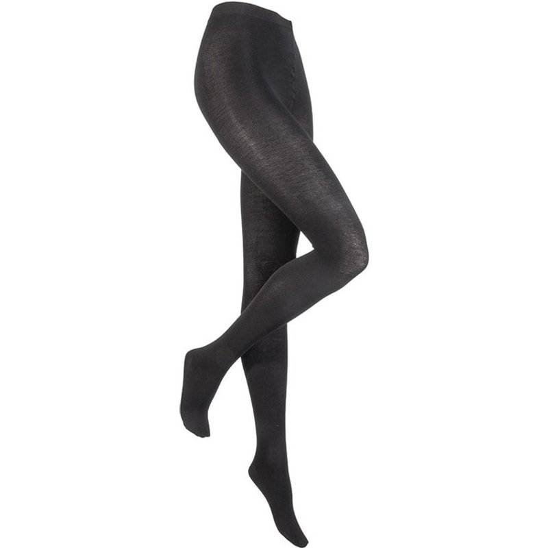 Cashmere-Woll-Damenstrumpfhose – Marine – S-M